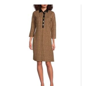 J. McLaughlin Geometric Falcon Bainbridge Dress. size Medium NWT